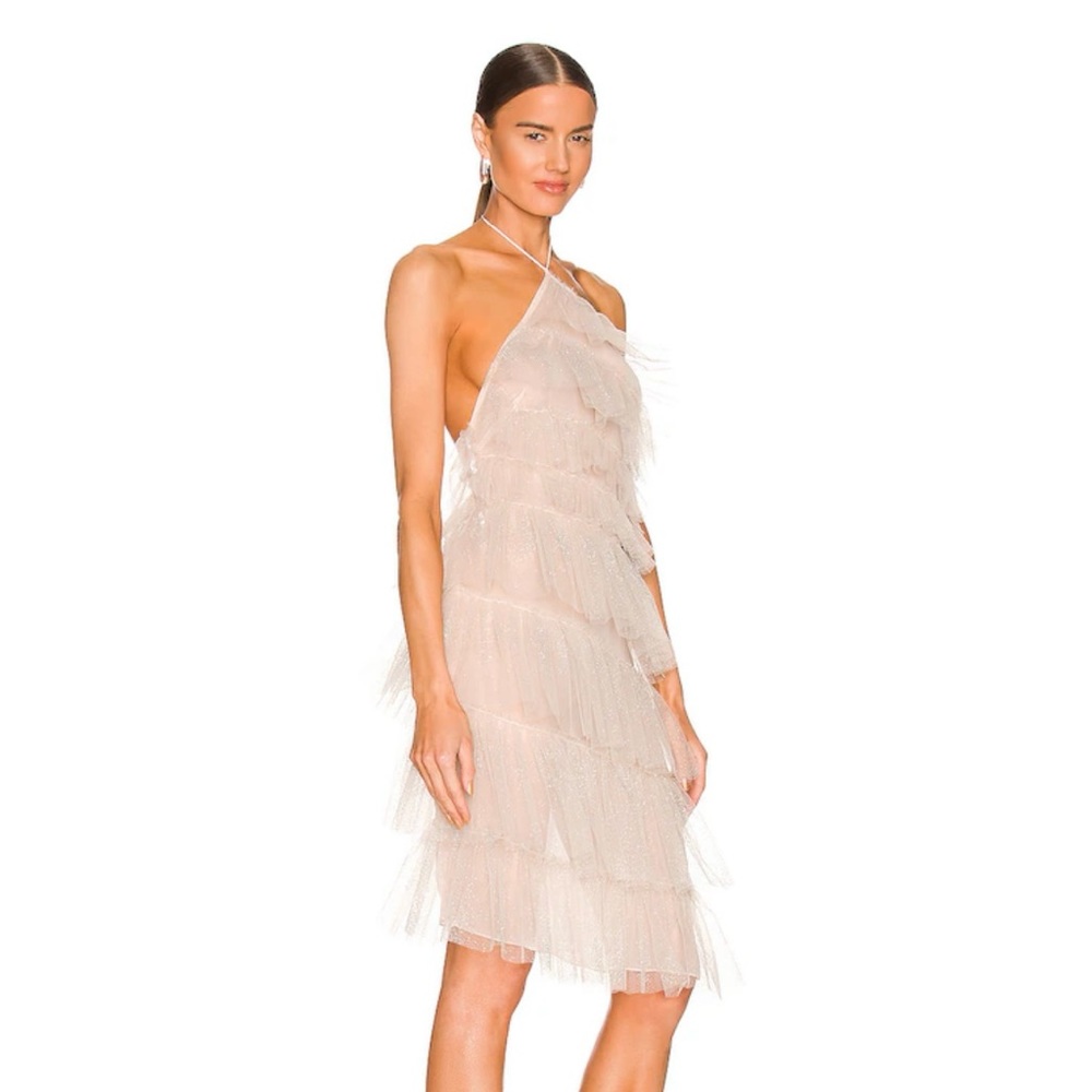 The Bar Kai Dress Sparkle Nude Women's Size 00